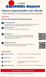 Simmel Katalog | Simmel flugblatt | 2026-08-03T00:00:00.000Z - 2026-08-08T00:00:00.000Z