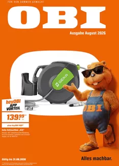 OBI Katalog in Stadtlengsfeld | FÜR DEN SOMMER GEMACHT | 2026-08-03T00:00:00.000Z - 2026-08-31T00:00:00.000Z
