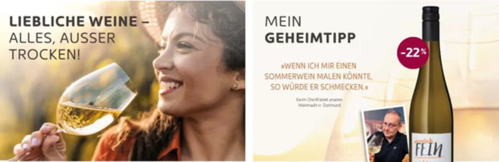 Vino Weinmarkt Prospekt | Liebliche Wine Alles , Ausser Trocken! | 2026-08-03T00:00:00.000Z - 2026-08-20T00:00:00.000Z