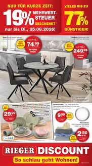 Möbel Rieger Katalog | Tolles Angebot für Schnäppchenjäger | 2026-08-07T00:00:00.000Z - 2026-08-25T00:00:00.000Z