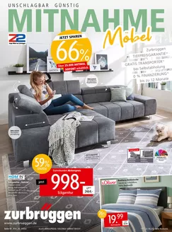 Zurbrüggen Katalog | Z2 Mitnahme Möbel | 2026-08-10T00:00:00.000Z - 2026-08-29T00:00:00.000Z