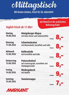 Markant Katalog | Top-Angebote für Sparfüchse | 2026-08-10T00:00:00.000Z - 2026-08-15T00:00:00.000Z