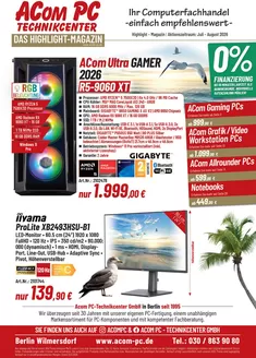 ACom PC Prospekt in Regensburg | Ihr Computerfachhandel -einfach empfehlenswert- | 2026-08-10T00:00:00.000Z - 2026-08-31T00:00:00.000Z