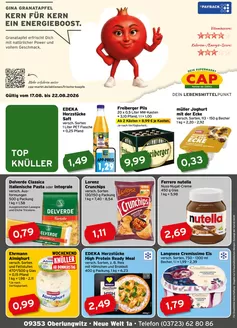 CAP Markt Prospekt | Top-Angebote für Sparfüchse | 2026-08-17T00:00:00.000Z - 2026-08-22T00:00:00.000Z