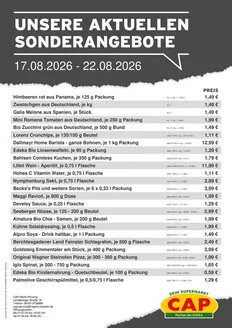 CAP Markt Katalog | Angebote für Schnäppchenjäger | 2026-08-17T00:00:00.000Z - 2026-08-22T00:00:00.000Z