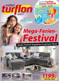 Möbel Turflon Katalog | Mega-Ferien - Festival | 2026-08-14T00:00:00.000Z - 2026-08-29T00:00:00.000Z