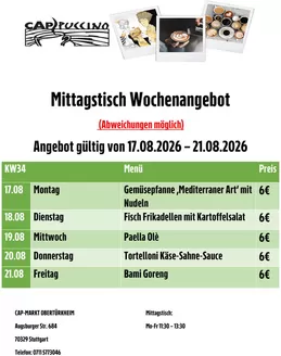 CAP Markt Katalog | Attraktive Angebote entdecken | 2026-08-17T00:00:00.000Z - 2026-08-21T00:00:00.000Z