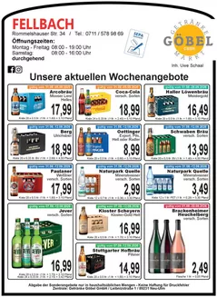 Getränke Göbel Katalog in Ulm | Top-Angebote für alle Schnäppchenjäger | 2026-08-31T00:00:00.000Z - 2026-09-30T00:00:00.000Z