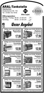 Getränke Göbel Prospekt in Visselhövede | Aktuelle Schnäppchen und Angebote | 2026-08-31T00:00:00.000Z - 2026-09-12T00:00:00.000Z