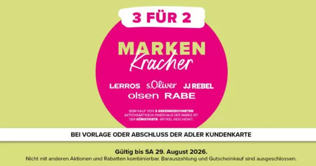 Adler Katalog in Chemnitz | Super Sale ` | 2026-08-20T00:00:00.000Z - 2026-08-29T00:00:00.000Z