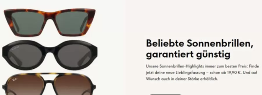Fielmann Katalog | Beliebte Sonnembrillen Garantiert Gunstig | 2026-08-26T00:00:00.000Z - 2026-09-15T00:00:00.000Z