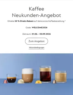 Nespresso Katalog | Kaffee Neukunden - Angebot | 2026-08-28T00:00:00.000Z - 2026-09-30T00:00:00.000Z