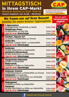 CAP Markt Katalog | Exklusive Deals für unsere Kunden | 2026-08-31T00:00:00.000Z - 2026-09-05T00:00:00.000Z