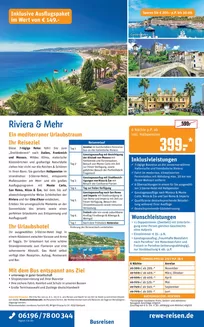Netto Reisen Katalog | REWE Reisen Prospekt 2026 09 Busreise Riviera und Mehr | 2027-03-01T00:00:00.000Z - 2027-11-30T00:00:00.000Z