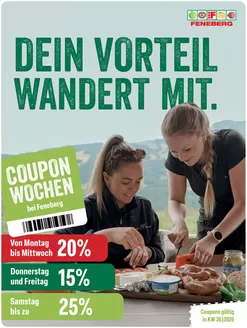 Feneberg Prospekt | KW 36 Couponwochen 2026 | 2026-08-31T00:00:00.000Z - 2026-09-05T00:00:00.000Z