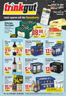 trinkgut Katalog in Sprockhövel | Exklusive Deals für unsere Kunden | 2026-08-31T00:00:00.000Z - 2026-09-05T00:00:00.000Z