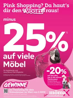 Mömax Katalog | -25 auf viele Möbel für bestehende und neue Bonus Club Mitglieder | 2026-09-01T00:00:00.000Z - 2026-09-06T00:00:00.000Z