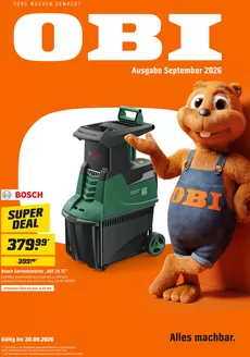 OBI Prospekt in Heilbronn | FÜRS MACHEN GEMACHT | 2026-09-01T00:00:00.000Z - 2026-09-30T00:00:00.000Z