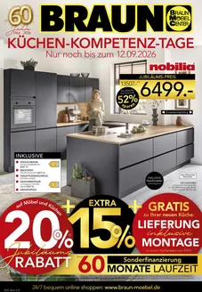 Möbel Braun Prospekt in Elsterheide | KÜCHEN-KOMPETENZ-TAGE  | 2026-09-01T00:00:00.000Z - 2026-09-12T00:00:00.000Z
