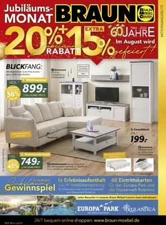 Möbel Braun Prospekt in Elsterheide | 20% + 15% Exra | 2026-09-01T00:00:00.000Z - 2026-09-26T00:00:00.000Z