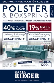 Möbel Rieger Katalog | Unsere besten Deals für Sie | 2026-09-03T00:00:00.000Z - 2026-09-08T00:00:00.000Z