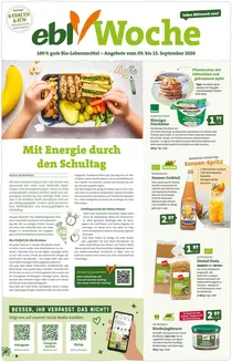 Ebl Naturkost Katalog | 100 % gute Bio-Lebensmittel! | 2026-09-09T00:00:00.000Z - 2026-09-15T00:00:00.000Z