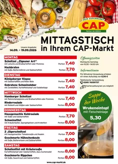 CAP Markt Prospekt | Tolles Angebot für Schnäppchenjäger | 2026-09-14T00:00:00.000Z - 2026-09-19T00:00:00.000Z