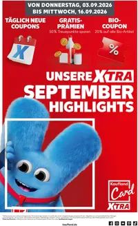 Kaufland Prospekt in Ochsenfurt | UNSERE EXTRA SEPTEMBER HIGHLIGHTS | 2026-09-11T00:00:00.000Z - 2026-09-16T00:00:00.000Z