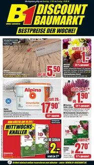 B1 Discount Baumarkt Katalog | B1 Discount Baumarkt flugblatt | 2026-09-12T00:00:00.000Z - 2026-09-18T00:00:00.000Z