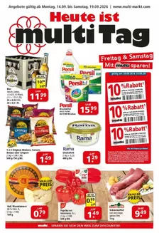 Multi Markt Katalog | Freitag & Samstag Mit Multi Sparen! | 2026-09-14T00:00:00.000Z - 2026-09-19T00:00:00.000Z