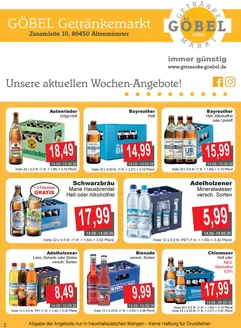 Getränke Göbel Katalog in Kirchseeon | Unsere besten Schnäppchen | 2026-09-14T00:00:00.000Z - 2026-09-26T00:00:00.000Z