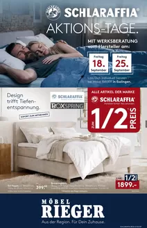 Möbel Rieger Prospekt in Schlüchtern | Unsere besten Deals für Sie | 2026-09-18T00:00:00.000Z - 2026-09-25T00:00:00.000Z