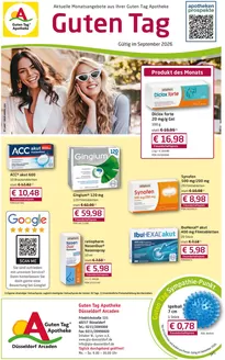 Guten Tag Apotheke Katalog | Aktuelle Monatsangebote aus Ihrer Guten Tag Apotheke | 2026-09-17T00:00:00.000Z - 2026-09-30T00:00:00.000Z