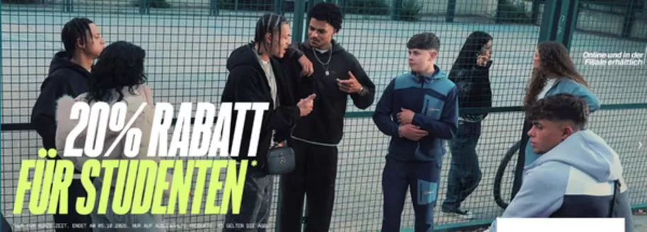 JD Sports Prospekt in Bogen | 20% Rabatt Fur Studentrn | 2026-09-17T00:00:00.000Z - 2026-10-05T00:00:00.000Z