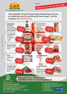 CAP Markt Prospekt in Cölbe | Attraktive Sonderangebote für alle | 2026-09-21T00:00:00.000Z - 2026-09-26T00:00:00.000Z