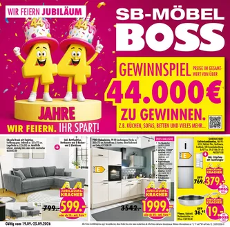 SB Möbel Boss Prospekt in Grünwald | Sb39 2026 standard | 2026-09-19T00:00:00.000Z - 2026-09-25T00:00:00.000Z