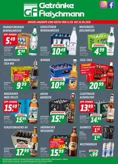 Getränke Fleischmann Katalog | UNSERE ANGEBOTE~  | 2026-09-21T00:00:00.000Z - 2026-09-26T00:00:00.000Z