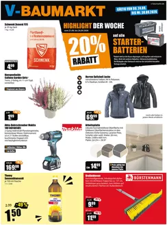 V Baumarkt Katalog in Pommersfelden | Exklusive Deals für unsere Kunden | 2026-09-24T00:00:00.000Z - 2026-09-30T00:00:00.000Z