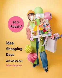 Idee Creativmarkt Prospekt in Baesweiler | Ide Shopping Days | 2026-09-25T00:00:00.000Z - 2026-10-20T00:00:00.000Z