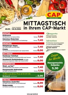 CAP Markt Katalog in Weingarten | Top-Angebote für Sparfüchse | 2026-09-28T00:00:00.000Z - 2026-10-02T00:00:00.000Z