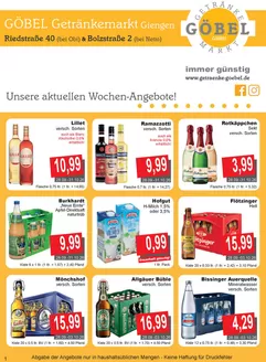 Getränke Göbel Prospekt in Goslar | Unsere besten Deals für Sie | 2026-09-28T00:00:00.000Z - 2026-10-31T00:00:00.000Z