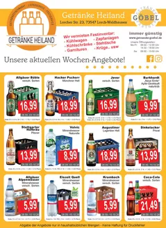 Getränke Göbel Prospekt in Goslar | Sonderangebote für Sie | 2026-09-28T00:00:00.000Z - 2026-10-31T00:00:00.000Z