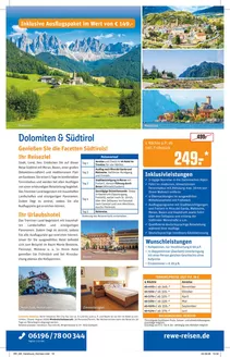 Netto Reisen Katalog | REWE Reisen Prospekt 2026 10 Busreise Dolomiten Suedtirol | 2027-04-01T00:00:00.000Z - 2027-11-30T00:00:00.000Z