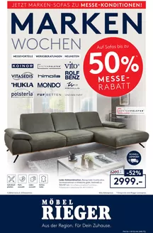 Möbel Rieger Prospekt in Kottmar | Tolle Rabatte auf ausgewählte Produkte | 2026-10-07T00:00:00.000Z - 2026-11-03T00:00:00.000Z