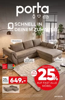 porta Möbel Prospekt in Pößneck | Unsere besten Deals für Sie | 2026-10-04T00:00:00.000Z - 2026-10-17T00:00:00.000Z