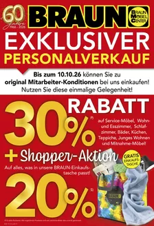 Möbel Braun Katalog | EXKLUSIVER PERSONAL VERKAUF | 2026-10-07T00:00:00.000Z - 2026-10-10T00:00:00.000Z