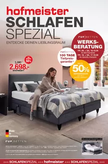 Hofmeister Katalog | Schlafen Spezial | 2026-10-09T00:00:00.000Z - 2026-10-31T00:00:00.000Z