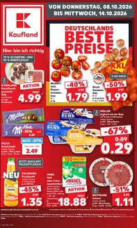 Kaufland Prospekt in | Kaufland flugblatt | 2026-10-08T00:00:00.000Z - 2026-10-14T00:00:00.000Z