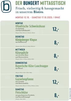 BUNGERT Prospekt in Wuppertal | BUNGERT Mittagstisch KW42 2026 | 2026-10-12T00:00:00.000Z - 2026-10-17T00:00:00.000Z