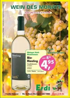 Erdi Biomarkt Katalog in Schriesheim | Wein Des Monats | 2026-10-13T00:00:00.000Z - 2026-10-31T00:00:00.000Z